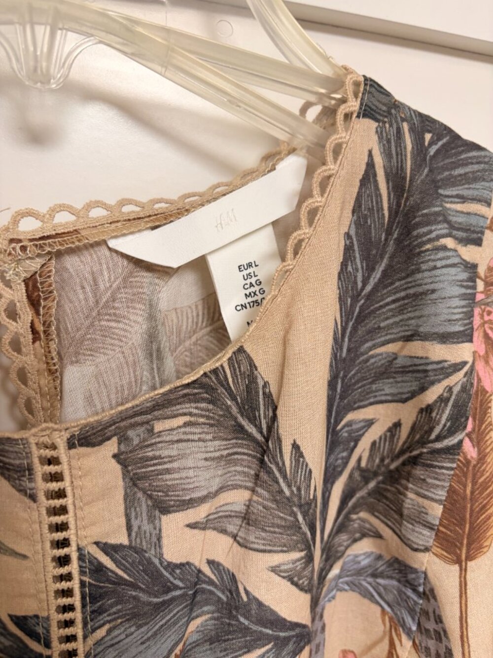 H&M Lace Detail Maxi Floral Dress - Picture 5 of 7
